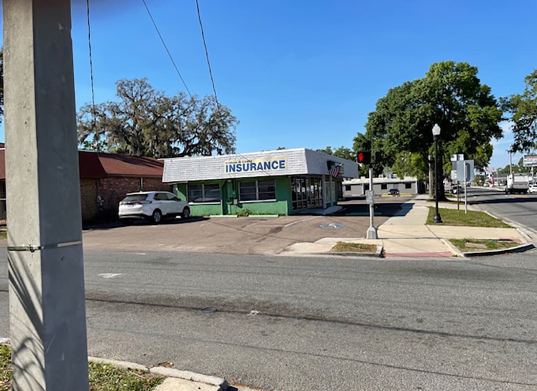 Dade City, FL - Exterior View of the Clifton and Lewis Insurance Office Building in Dade City Florida