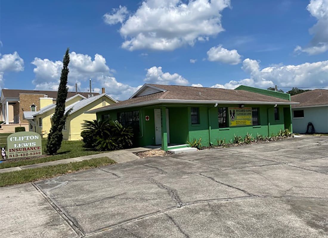 Zephyrhills, FL - Exterior View of the Clifton and Lewis Insurance Office Building in Zephyrhills Florida
